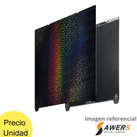 Placa de Impresion PET Doble Cara Efecto Caleidoscopio 235x235mm