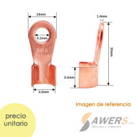 Punta Terminal de Bateria 60A hojuela de cobre
