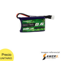Bateria Lipo 3.7V 600mAh 1S 25C Turnigy Nano-Tech Bateria Lipo 3.7V 600mAh 1S 25C Turnigy Nano-Tech