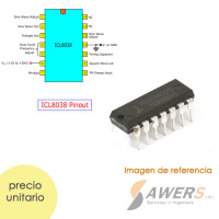 ICL8038 Generador de Ondas 0-300khz DIP ICL8038 Generador de Ondas 0-300khz DIP