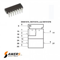 SN75107 Receptor de Bus Dual Line