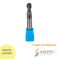 Fresa Corte Espiral BallNose HRC50  R=4*20*60L Fresa Corte Espiral BallNose HRC50  R=4*20*60L