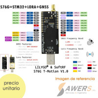 TTGO SoftRF T-Motion S76G stm32+Lora 915Mhz+GPS
