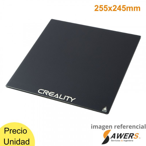 Plataforma de Vidrio Carborundo 255x245mm CR-6 SE