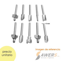 Kit de 10 brocas enrutadoras para madera 3.175mm Kit de 10 brocas enrutadoras para madera 3.175mm