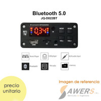 Modulo Reproductor MP3/FM/SD/Aux/ Bluetooth 5.0 12V Modulo Reproductor MP3/FM/SD/Aux/ Bluetooth 5.0 12V