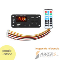 Modulo Reproductor MP3/FM/SD/Aux/ Bluetooth 5.0 12V Modulo Reproductor MP3/FM/SD/Aux/ Bluetooth 5.0 12V
