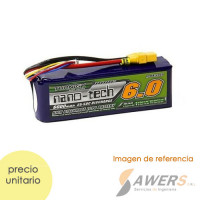 Bateria Lipo 14.8V 6000mAh 4S 25-50C Nano-Tech Bateria Lipo 14.8V 6000mAh 4S 25-50C Nano-Tech