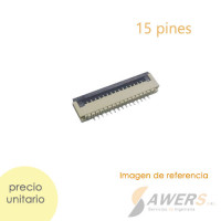 Conector FPC 1mm 15pines Conector FPC 1mm 15pines