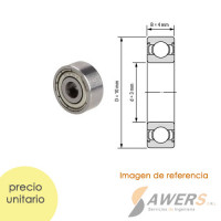 623ZZ Rodamiento de bolas 3x10x4mm