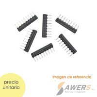 Resistores Array SIP9 2.2K A222J Resistores Array SIP9 2.2K A222J