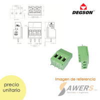 DG129-5.08-03P Bornera Industrial 300V-20A