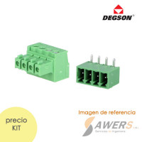 Bornera Industrial  3.5mm 15EDGRC 4P 250V-7A