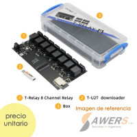 TTGO T-Relay 8CH con Wi-Fi Bluetooth
