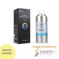 Resina Fotosensible UV 405nm Lavable en agua 500ml - GRIS