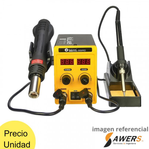 Estacion de Soldadura Digital 8589D 2 en 1 220V