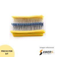 kit de resistencias 1/4W 5% 600pcs