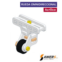 Rueda loca de acrilico Rueda loca de acrilico