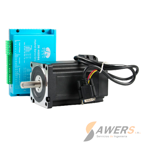 Kit Servomotor Hibrido JK86HSN120 12N.m+ Driver HSD86