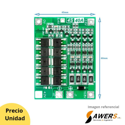 BMS Proteccion Li-ion 4S 16.8V-40A