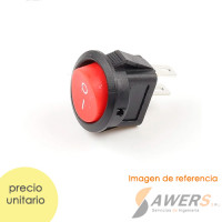 Interruptor switch ON-OFF 220V-3A KCD1 15mm Circular