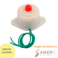Buzzer Zumbador con Luz Intermitente Roja 220V