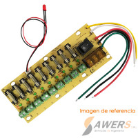 Placa de Distribucion 9 Salidas Para Tablero 12/24V Placa de Distribucion 9 Salidas Para Tablero 12/24V