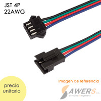 Cable Conector JST SM2.54 4P (M-H)