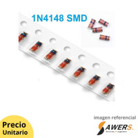 1N4148 diodo de Recuperacion rapida smd (2piezas) 1N4148 diodo de Recuperacion rapida smd (2piezas)
