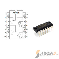 74HC125 Buffer Triestado 4CH DIP