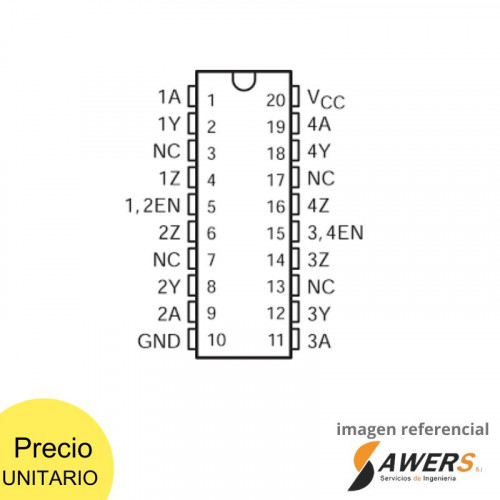 SN75174N Hex/Quad Tipo D Flip-Flop with clear