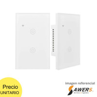 Interruptor de Luz Smart Touch WiFi 2CH