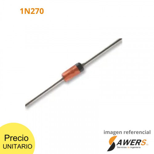 1N270 diodo de germanio 100V-0.5A