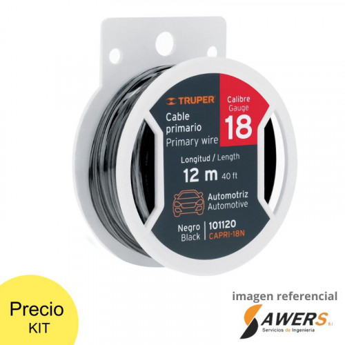 Cable Flexible AWG18 (Rollo 12mts) Truper