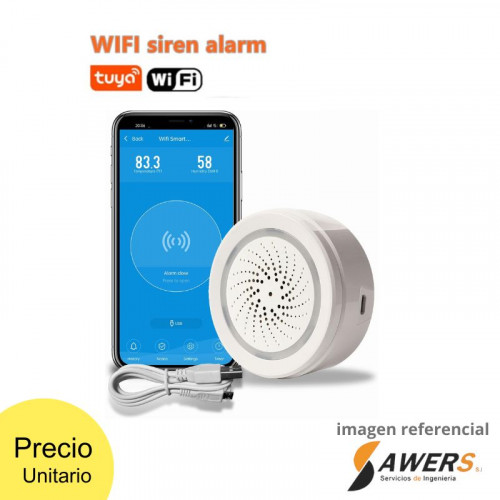 Tuya WiFi USB Sirena Alarma