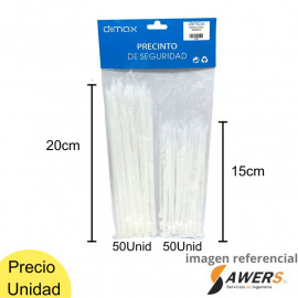 Precinto de Seguridad 15/20cm 100pcs