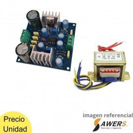 Kit Fuente simetrica +12V - 12V PCB + Tranformador