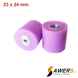 Par de Ruedas Rugosas Mini SUMO 23x24mm