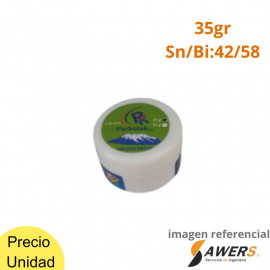 SOLDADURA EN PASTA SN/BI: 42/58 35gr Parkotek