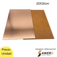 PCB Virgen 20x30cm 1 layer fr4 (Baquelita)
