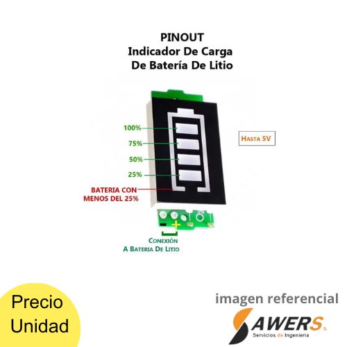 Modulo Indicador de Carga de Bateria