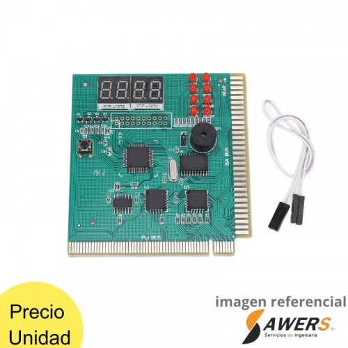 Tester Probador de Tarjeta Madre PCI-ISA 4 Dígitos