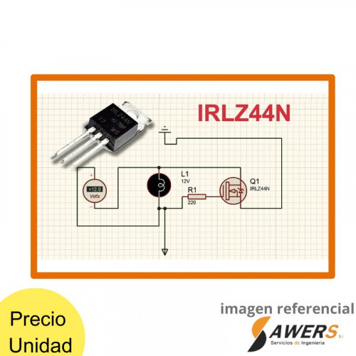 IRLZ44N Mosfet N 3.3V 55V-47A
