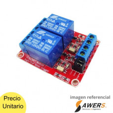 Modulo Relay 2CH 12VDC Optoacoplado