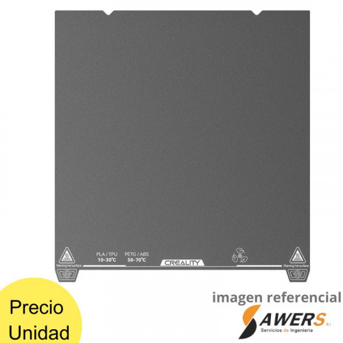 Placa de impresion Flexible de baja temperatura Creality - 315 x 310mm