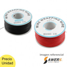 Cable flexible AWG30 Rollo colores Rojo Negro - 250Mt