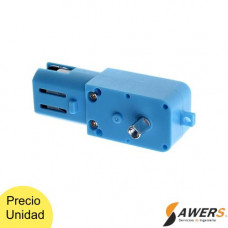 TT Motorreductor Engrane Metal  un solo eje 3-6VDC 1:90 Azul