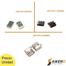 Conector USB Macho Tipo A