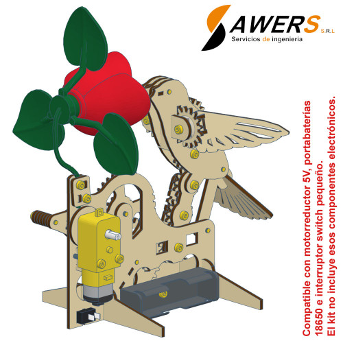 Kit didactico Colibri mecanico