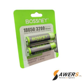 Baterias Recargables Bossney 18650 3.7v 3200mah